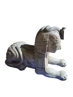Egyptian Sphinx Statue- Wood