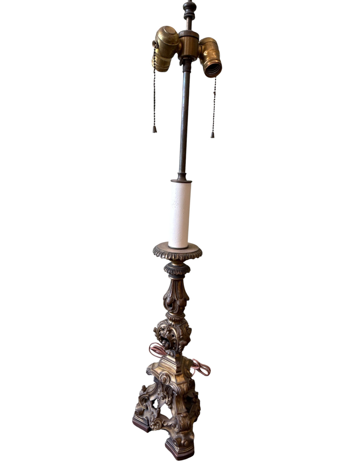 Bronze Candlestick Lamp
