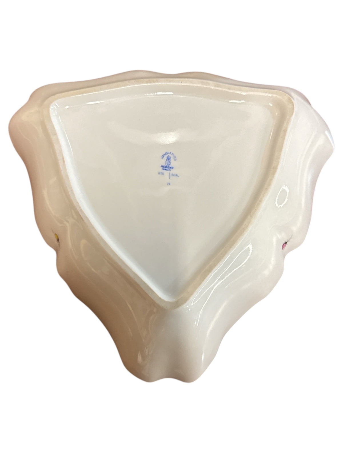 Herend Triangular Porcelain Serving Dish
