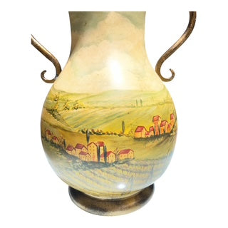 Ceramic Lamp Hand Painted 'Italian Countryside'