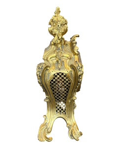 French Gilt Metal Decorative Clock