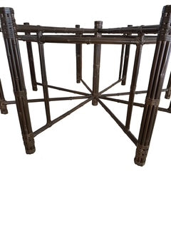 Octagonal Dining Table with Bamboo Base by McGuire
