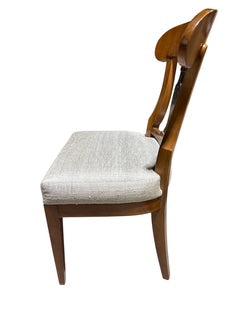 Pair Biedermeier Influence Urn Back Chairs