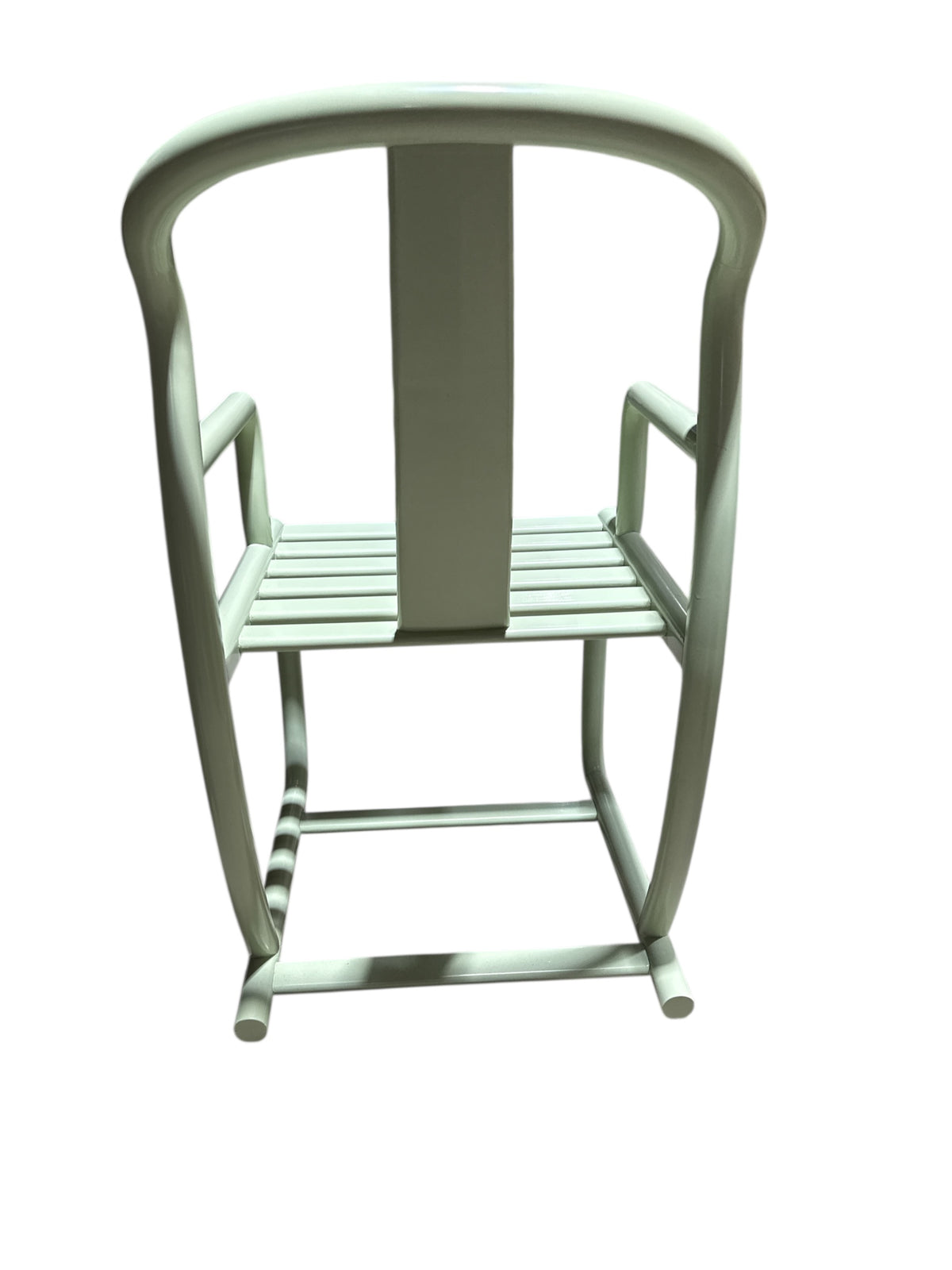 Green Painted Asian Chair with Cushion
