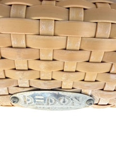 Pair Dedon Plastic Wicker Chaise Lounges