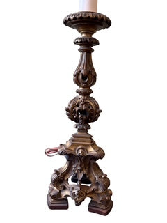 Bronze Candlestick Lamp