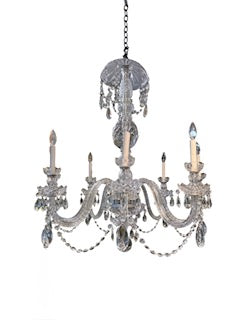 Irish Crystal Eight Light Chandelier - Nestle Company