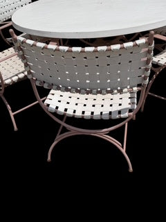 Vintage Keller Scroll Aluminum X Campaign Director Patio Set