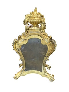 French Gilt Metal Decorative Clock