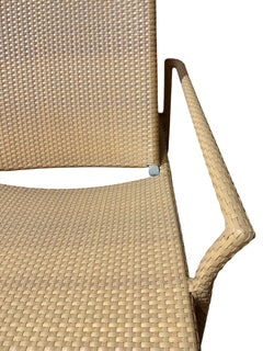 Pair Dedon Plastic Wicker Chaise Lounges