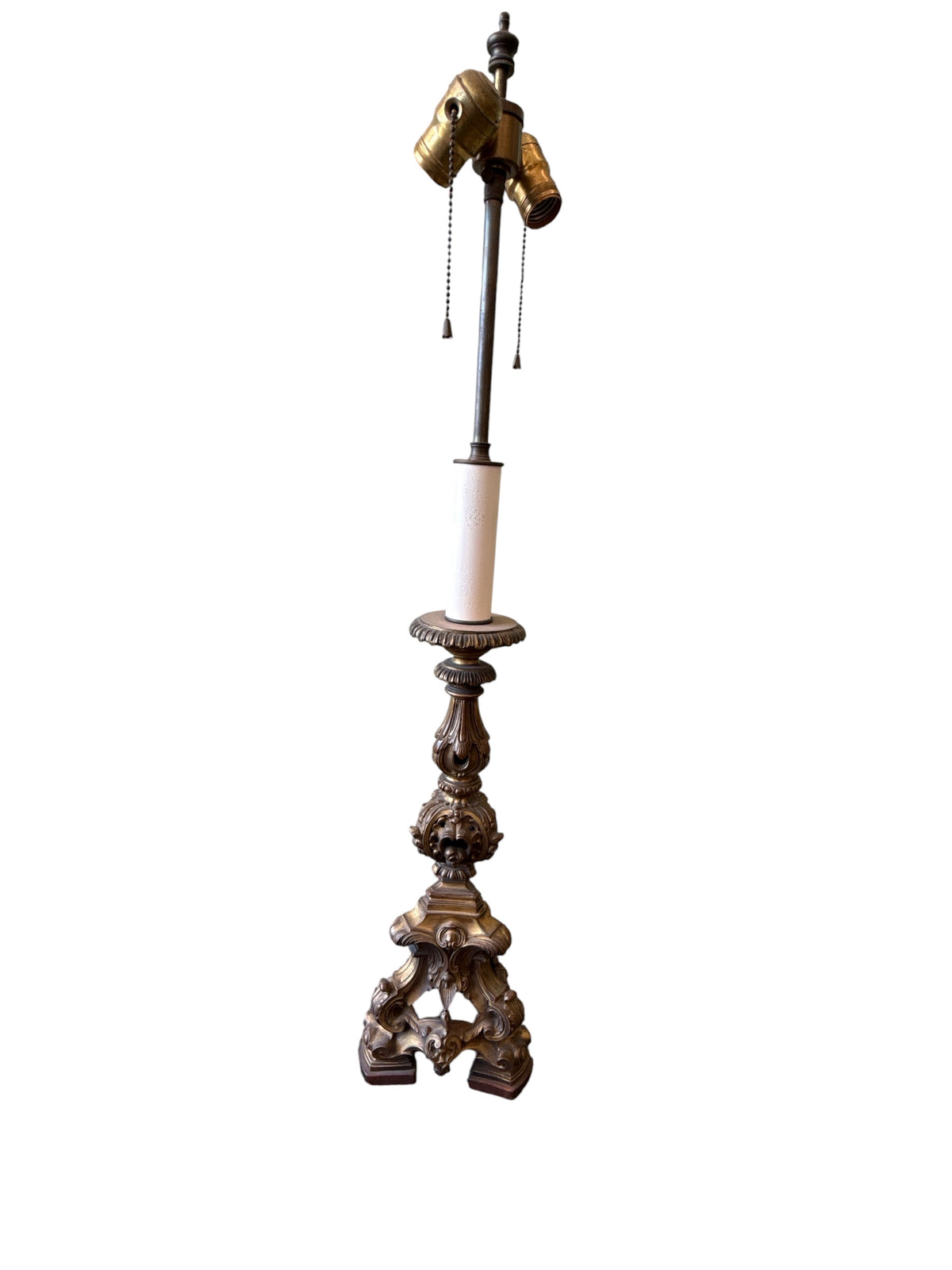 Bronze Candlestick Lamp