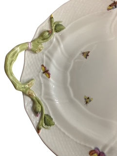 Herend Rothshild Bird - Oval Serving Plate with Handles 16"