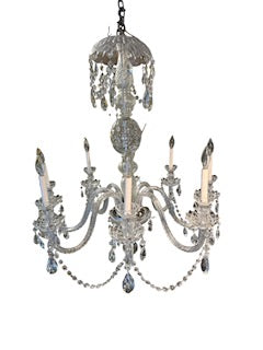 Irish Crystal Eight Light Chandelier - Nestle Company