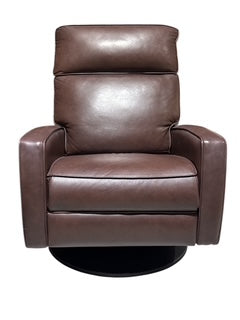 Brown Leather Swivel Chair