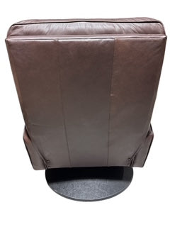 Brown Leather Swivel Chair