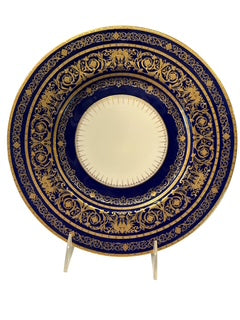 Cobalt & Gold Plates by Minton