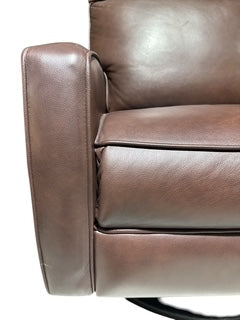 Brown Leather Swivel Chair