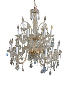 Heavy Crystal Twenty Light Chandelier