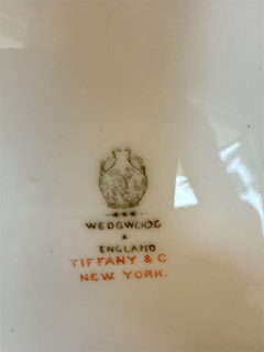 Set of Twelve Cobalt and Gold Plates by Wedgwood