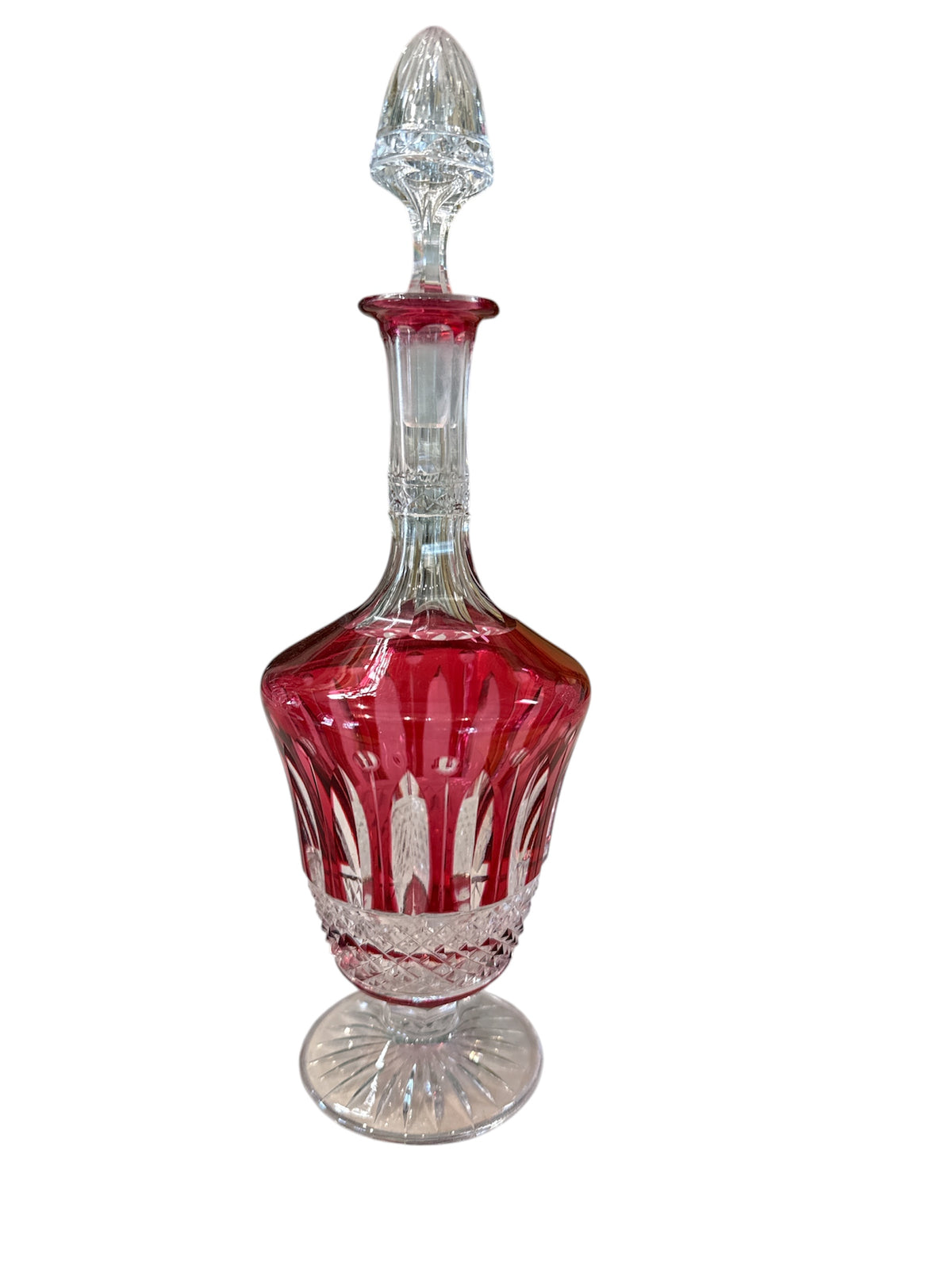 Ruby "Tommy " Wine Decanter by Saint Louis