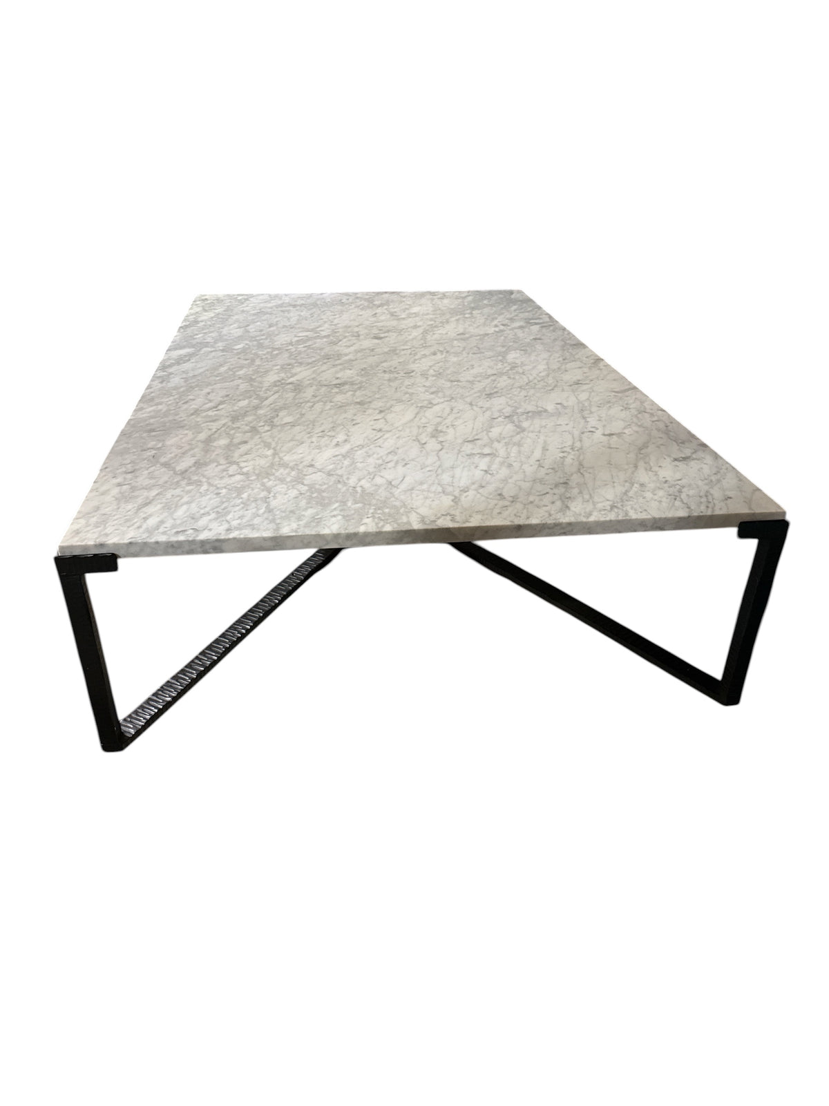 Heavy Arabescato Marble Top Coffee Table