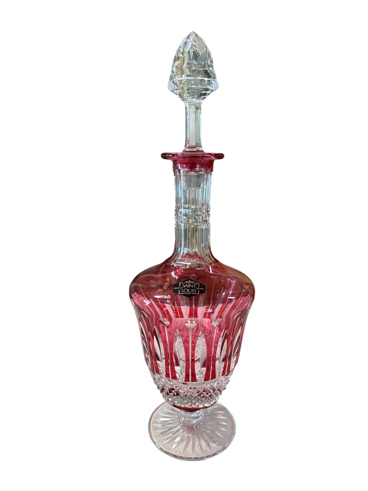 Ruby "Tommy" Small Decanter by Saint Louis