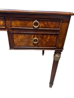 Theodore Alexander Writing Table/Desk Green Leather Top