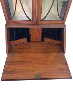 Edwardian Satinwood Bureau Bookcase