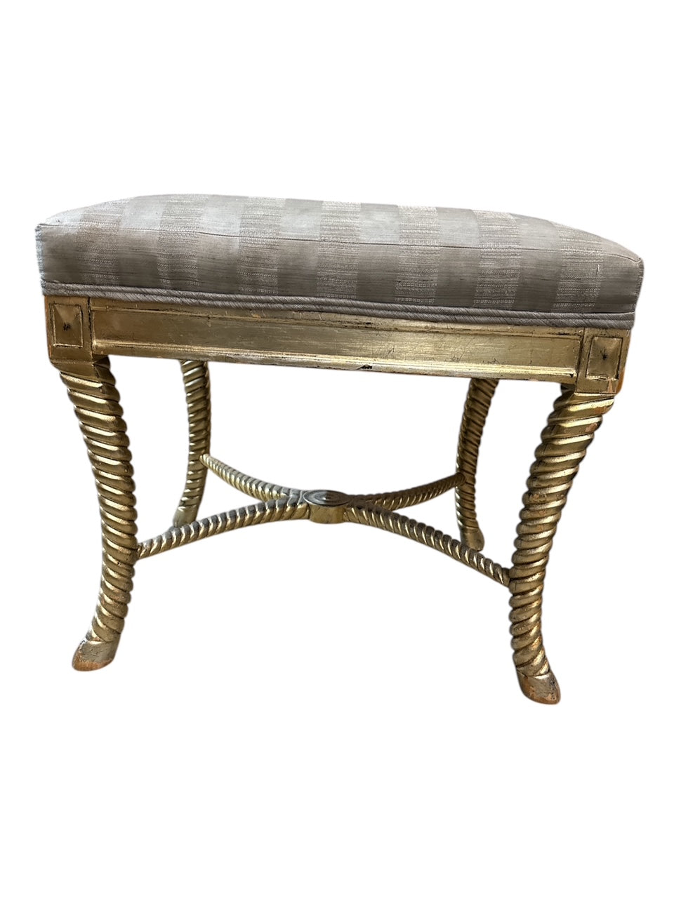Silver Gilt Frame Bench