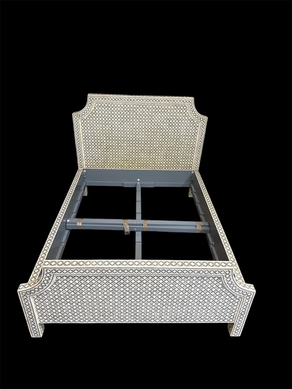 'DUSTIN' Inlaid Bed Queen Size by Layla Grayce Made Goods