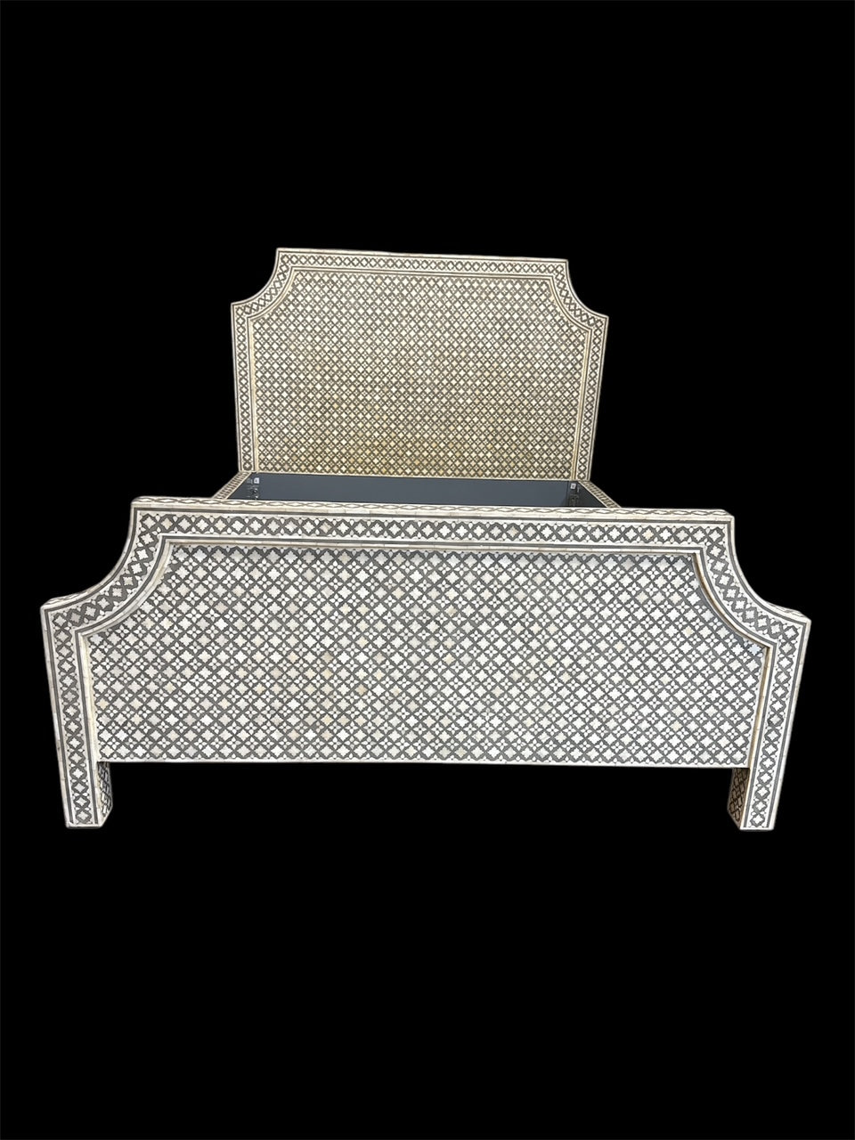 'DUSTIN' Inlaid Bed Queen Size by Layla Grayce Made Goods