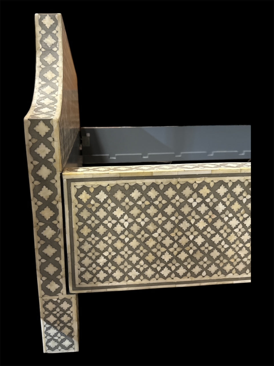 'DUSTIN' Inlaid Bed Queen Size by Layla Grayce Made Goods