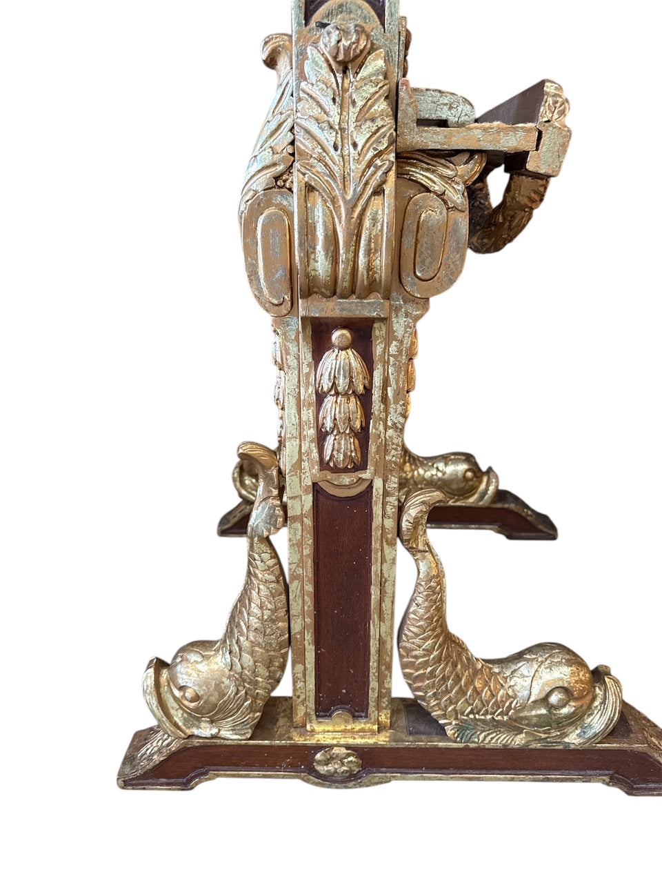 Carved Easel with Gilt Accents