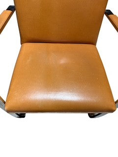 Pair Knoll Style Arm Chairs