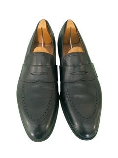 Black Leather Penny Loafer by Peal & Co. for Brooks Brothers