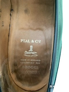 Black Leather Penny Loafer by Peal & Co. for Brooks Brothers