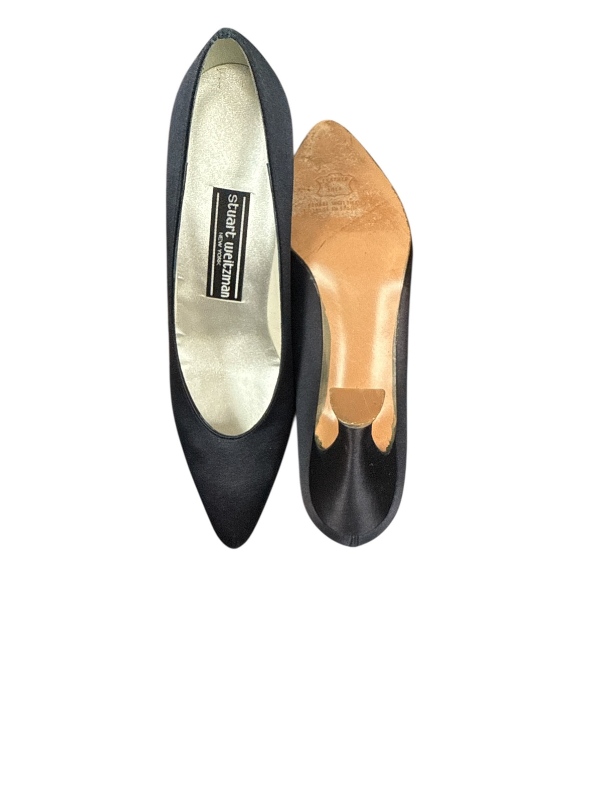 Blue Stuart Weitzman Ladies Satin Heel Shoes