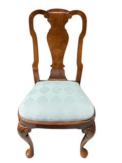 Set of Ten Queen Anne Style Dining Chairs