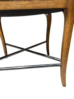 Pair Fritz Hansen Style High Seat Chairs