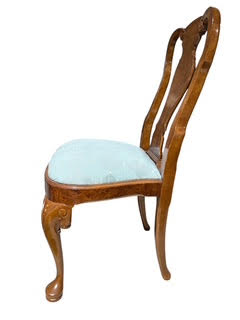Set of Ten Queen Anne Style Dining Chairs