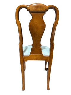 Set of Ten Queen Anne Style Dining Chairs