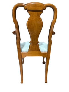 Set of Ten Queen Anne Style Dining Chairs