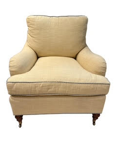 Pair Vintage Edward Ferrell/Lewis Mittman Style Club Chairs