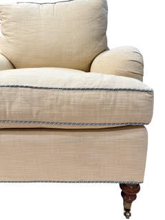 Pair Vintage Edward Ferrell/Lewis Mittman Style Club Chairs