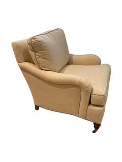 Pair Vintage Edward Ferrell/Lewis Mittman Style Club Chairs