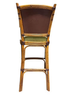 Pair Rattan Bar Stools by Pierce Martin