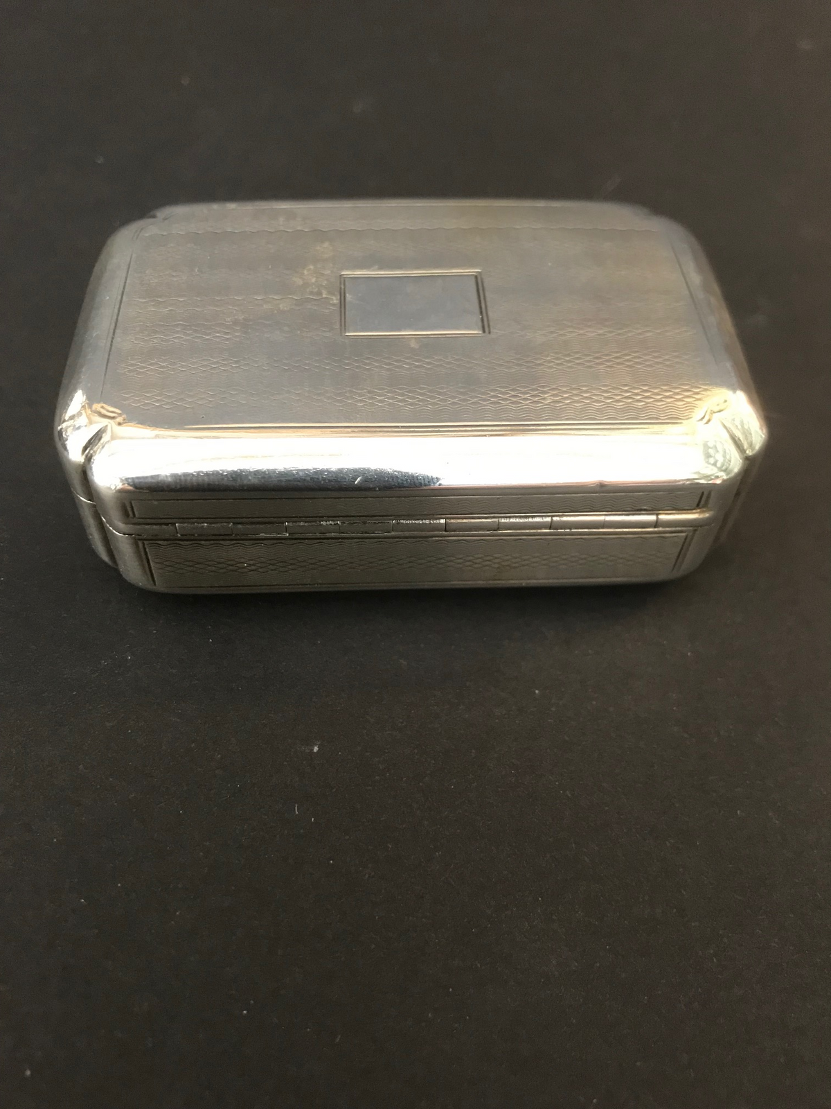 English Sterling Snuff Box Makers Mark SP
