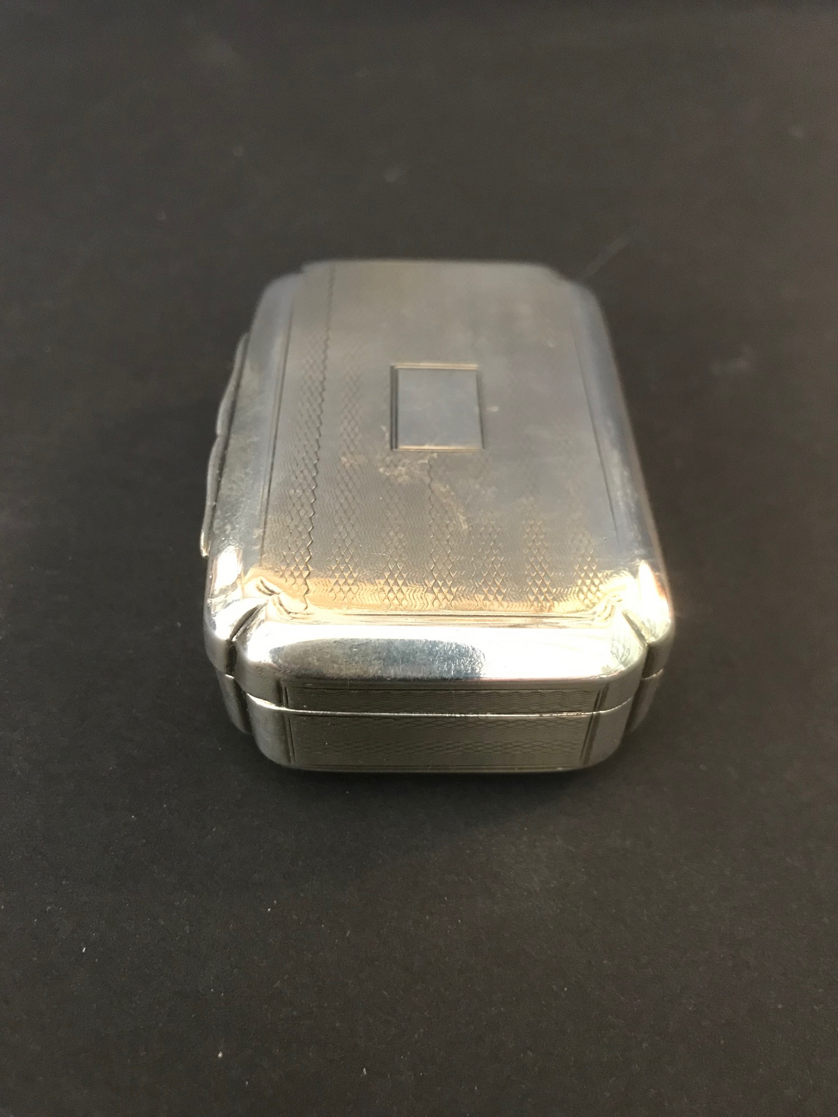 English Sterling Snuff Box Makers Mark SP