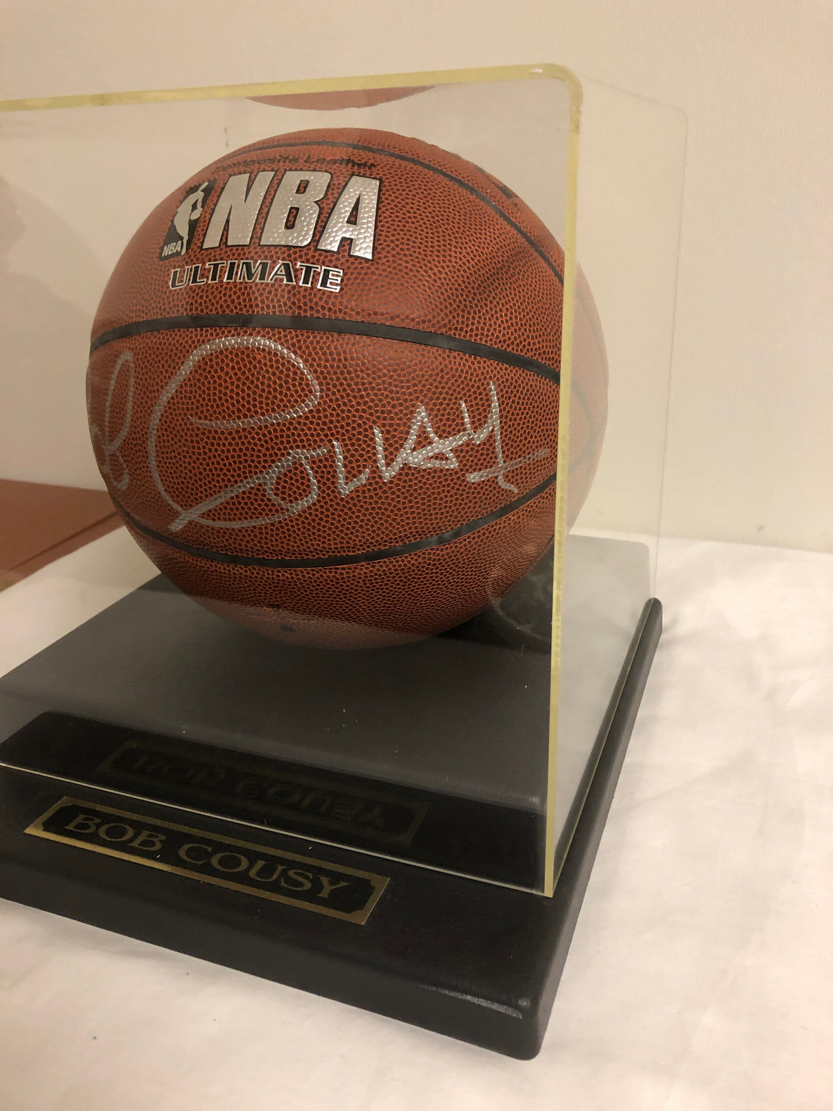 Signed Basketball by Bob Cousy