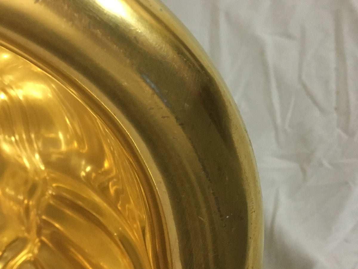 Sherle Wagner Gold Overedge Sink Bowl
